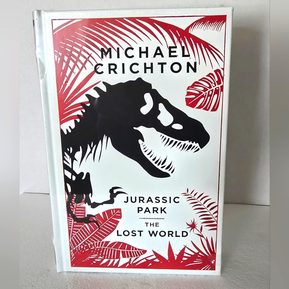 Jurassic Park/The Lost World by Michael Crichton Collectible Leather Hard Cover